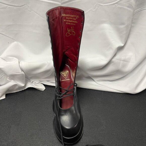 Fluevog Original Corset Grand National Boots Sz 7 - Picture 12 of 12